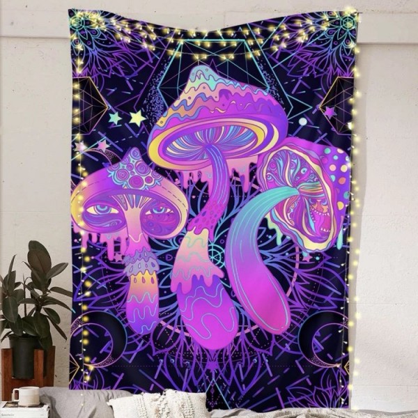 Mushroom Guardians - Printed Tapestry