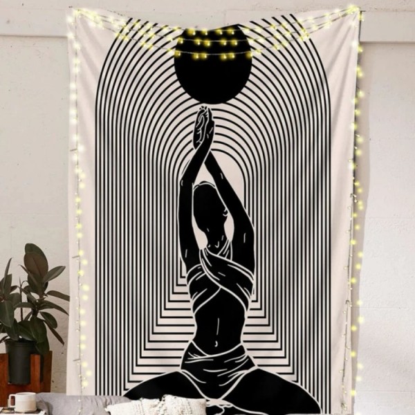 Meditation Woman - Printed Tapestry