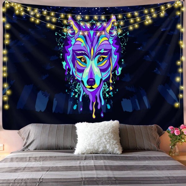 Dripping Wolf - Printed Tapestry