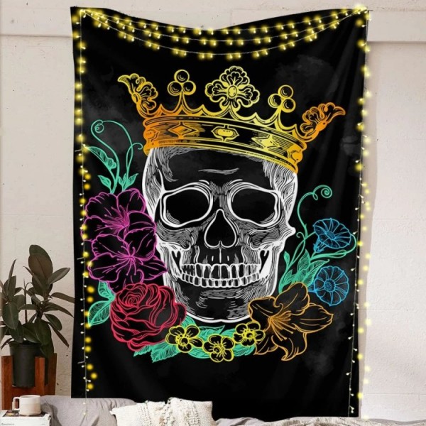 King Skull - Printed Tapestry