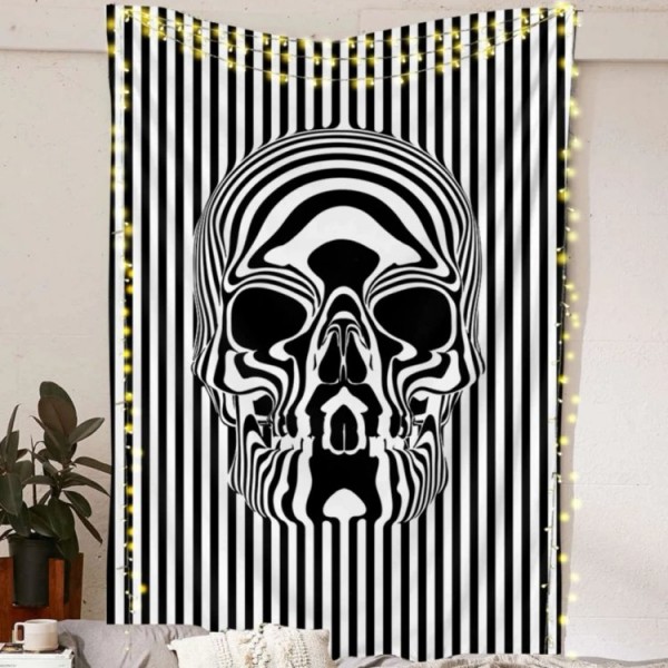 Liquified Skull - Printed Tapestry