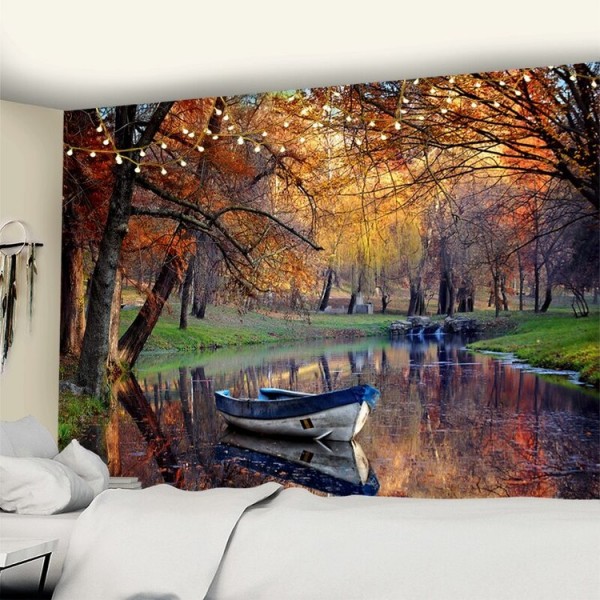 Lake and Trees - Printed Tapestry