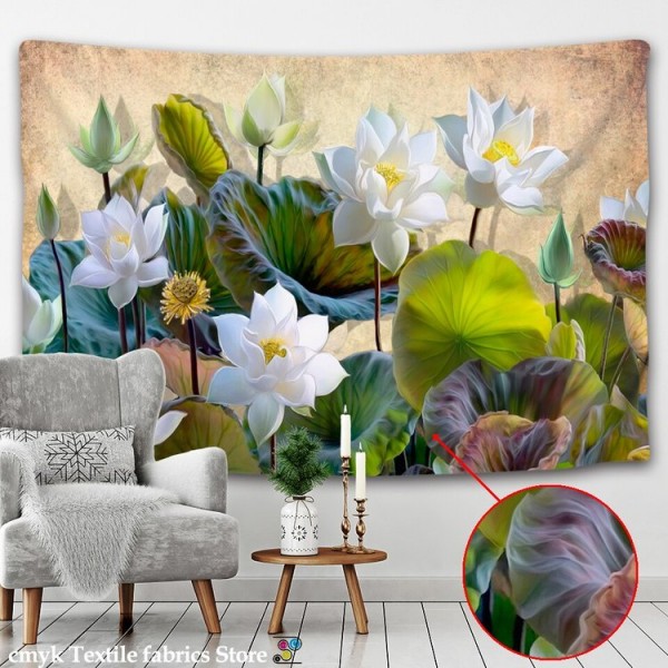 Flower Painting - Printed Tapestry