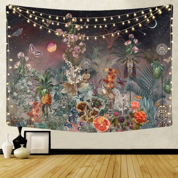 Butterfly and Flower - Printed Tapestry