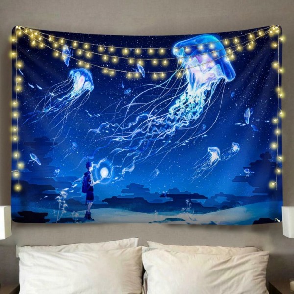 Jellyfish Fantasy - Printed Tapestry