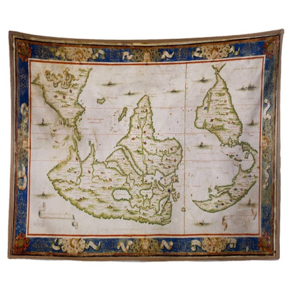 Map - Printed Tapestry
