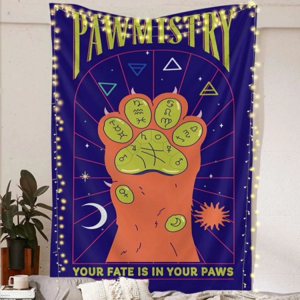 Pawmistry - Printed Tapestry