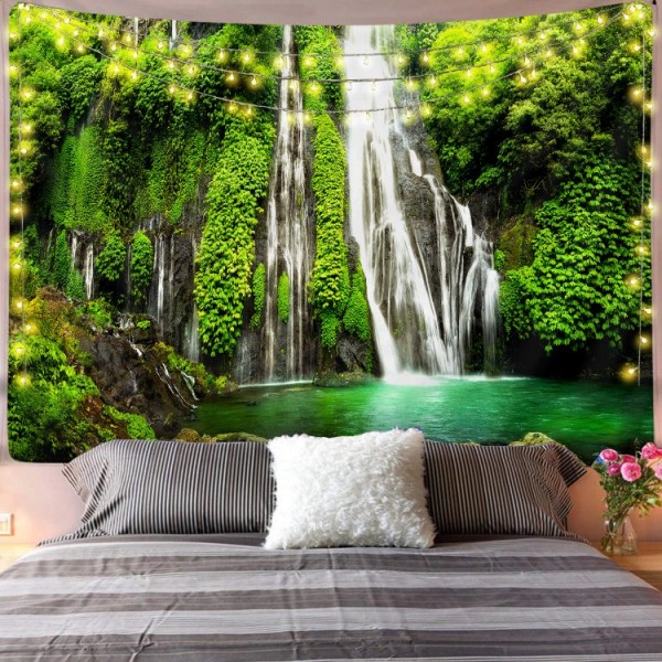 Hawaii Waterfall - Printed Tapestry