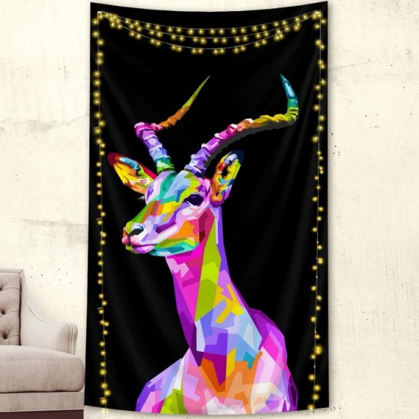 Fractal Antelope - Printed Tapestry