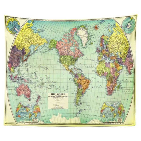 Map - Printed Tapestry