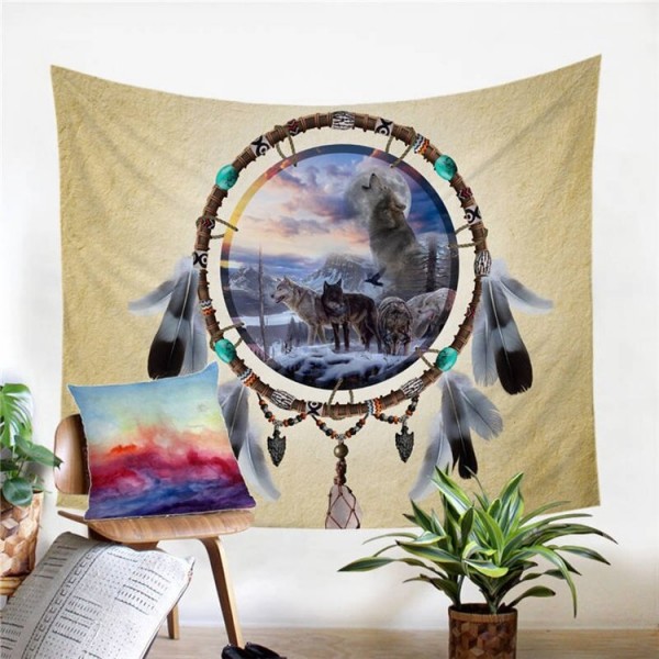 Wolf - Printed Tapestry