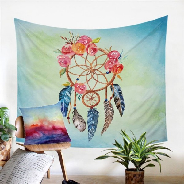 Dreamcatcher Feathers - Printed Tapestry
