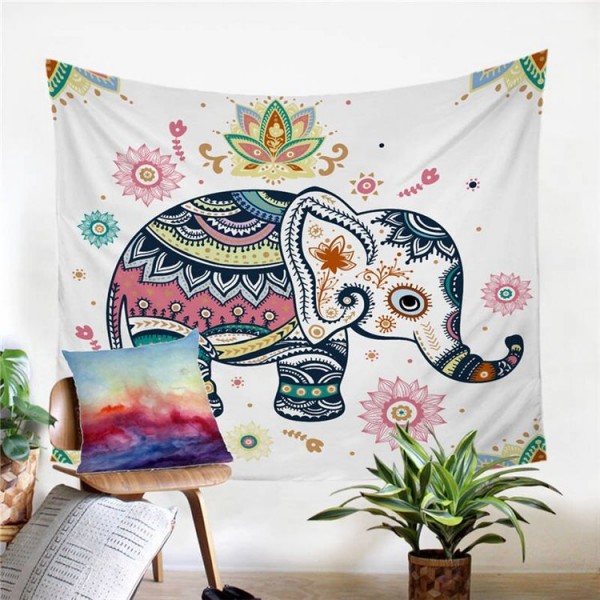 Elephant - Printed Tapestry