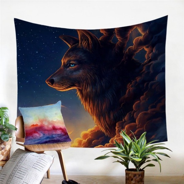 Night Guardian - Printed Tapestry