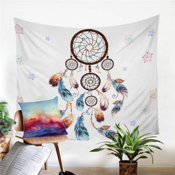 Dreamcatcher Feathers - Printed Tapestry