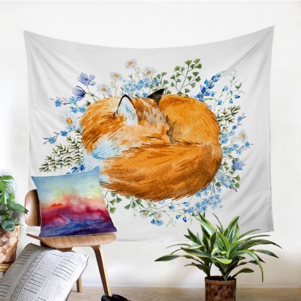 Golden Fox - Printed Tapestry
