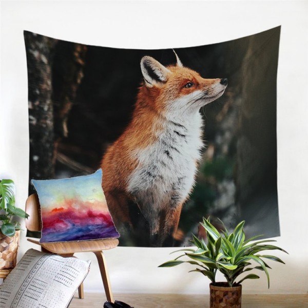 Golden Fox - Printed Tapestry