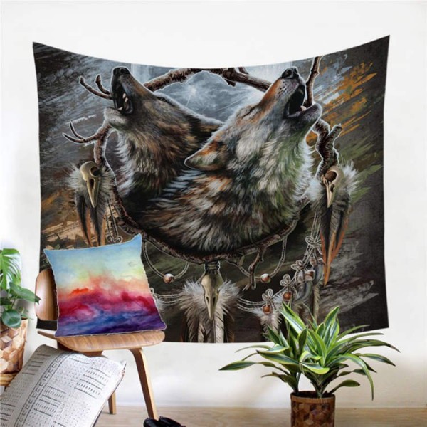 Wolf - Printed Tapestry