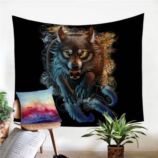 Broken Dreams Black - Printed Tapestry