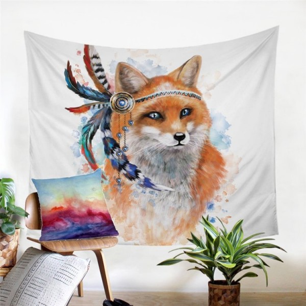 Golden Fox - Printed Tapestry