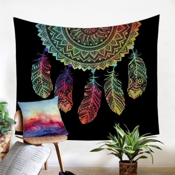 Dreamcatcher Feathers - Printed Tapestry