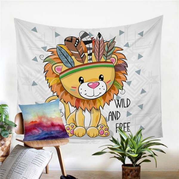 Lion - Printed Tapestry
