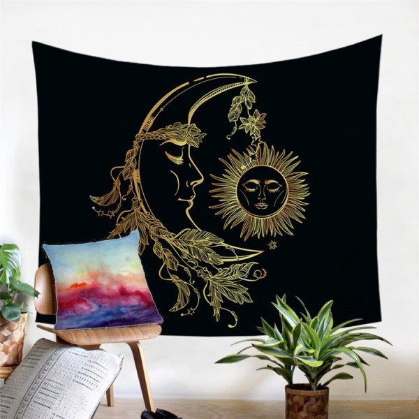 Gold Moon - Printed Tapestry