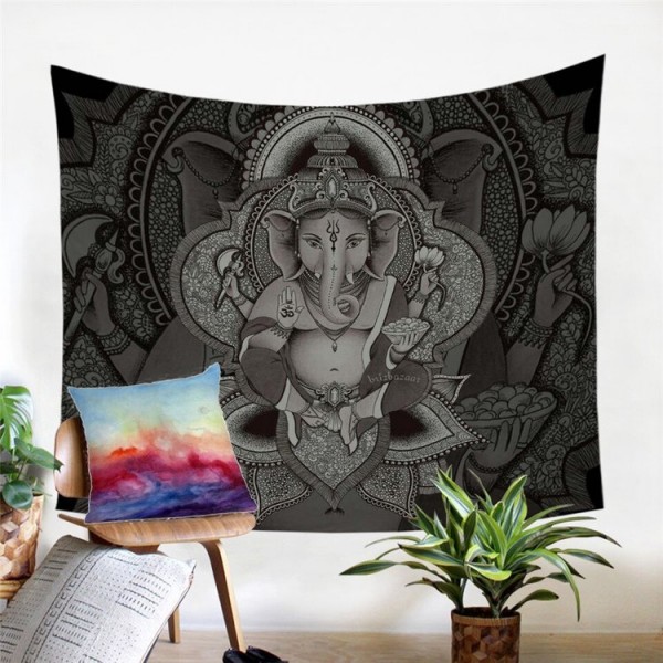 Boho Elephant - Printed Tapestry
