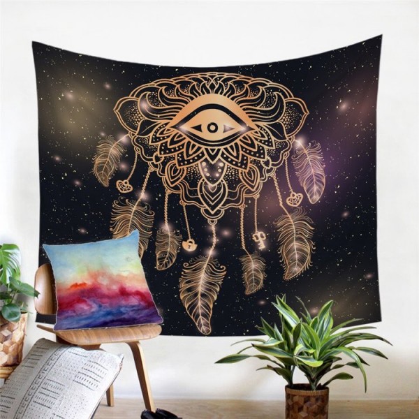 Dreamcatcher Feathers - Printed Tapestry