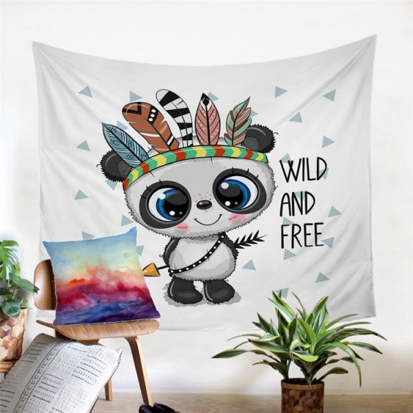 Panda - Printed Tapestry
