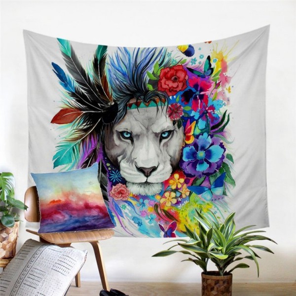 Lion - Printed Tapestry