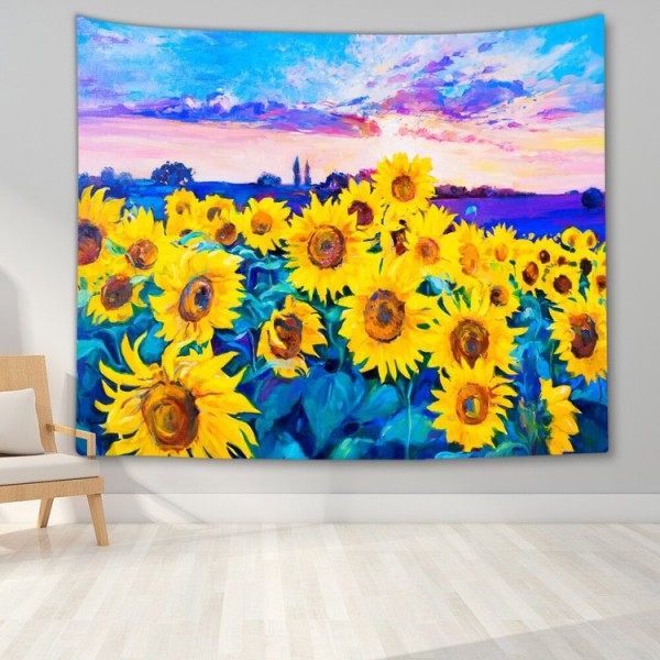 Oil Painting Landscape - Printed Tapestry