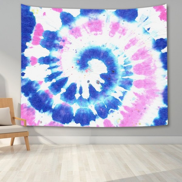 Colorful Tie Dye Spiral - Printed Tapestry