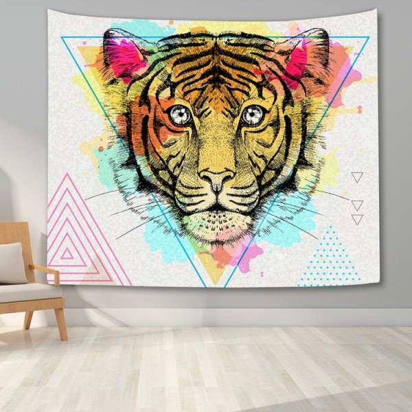 3D Watercolor Animal - Printed Tapestry
