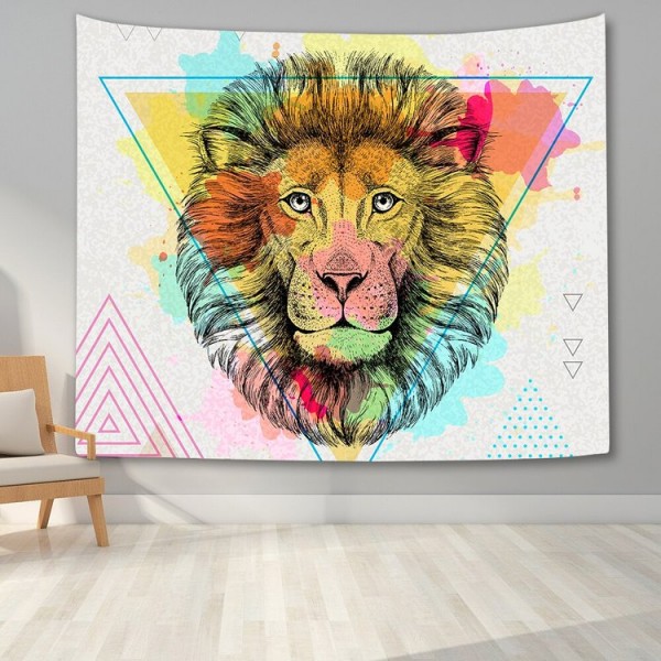 3D Watercolor Animal - Printed Tapestry