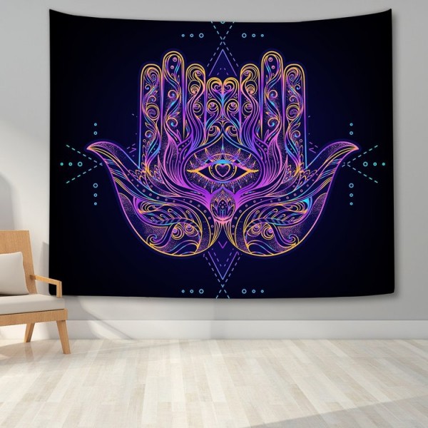 Hamsa Divination Hand - Printed Tapestry