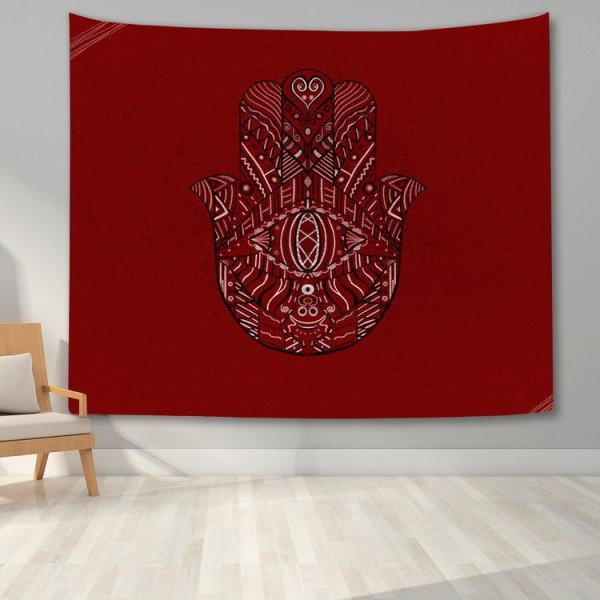 Hamsa Divination Hand - Printed Tapestry