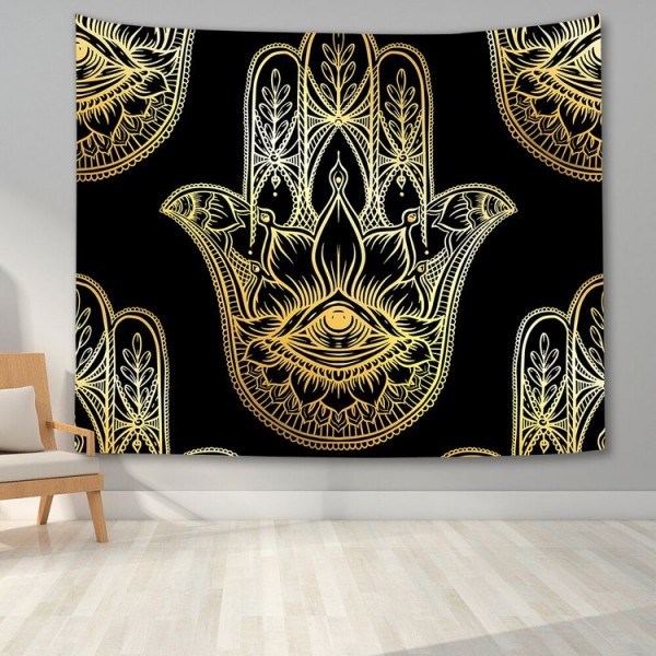 Hamsa Divination Hand - Printed Tapestry