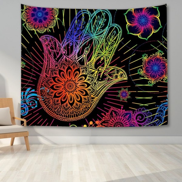 Hamsa Divination Hand - Printed Tapestry