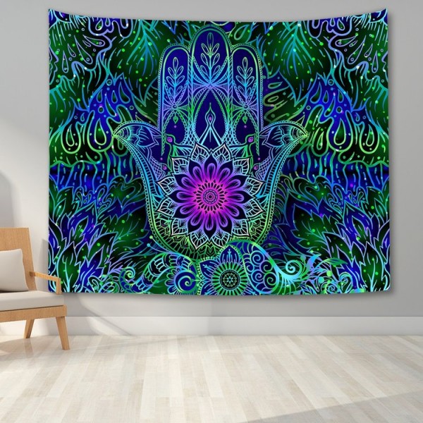Hamsa Divination Hand - Printed Tapestry