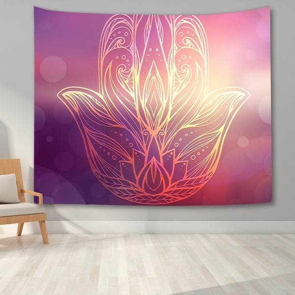 Hamsa Divination Hand - Printed Tapestry