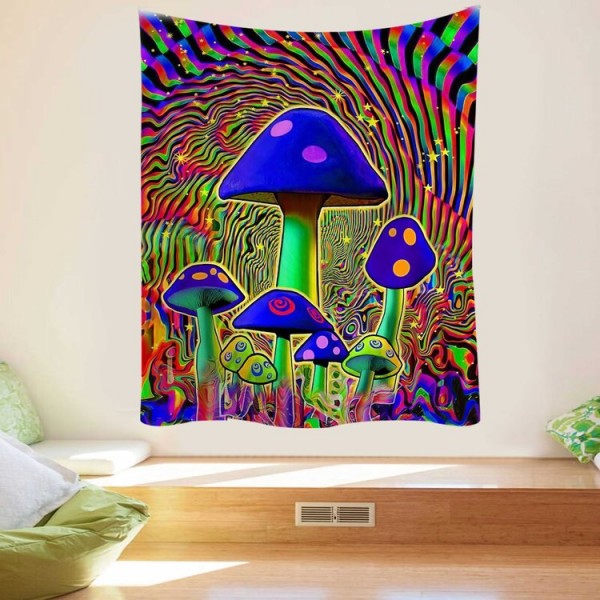 Psychedelic Mushroom - Printed Tapestry