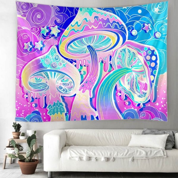 Psychedelic Mushroom - Printed Tapestry
