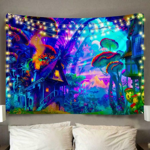 Mushroom Home  - Printed Tapestry