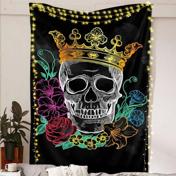 King Skull  - Printed Tapestry