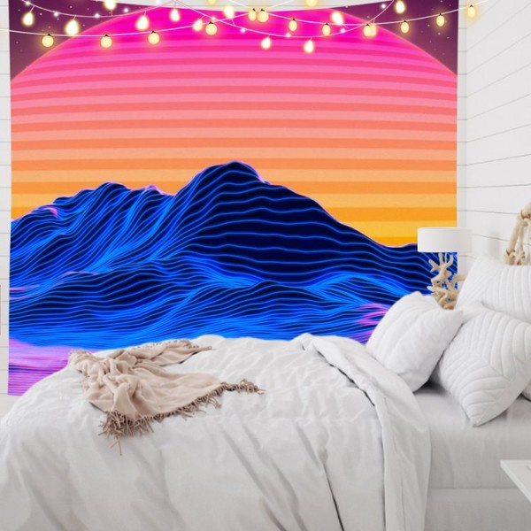 Abstract line - Printed Tapestry