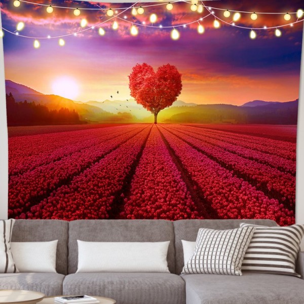Love flowers - Printed Tapestry
