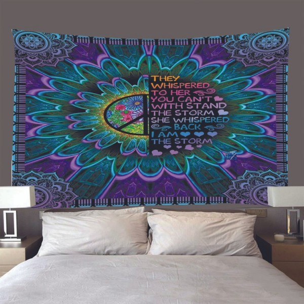 Mandala flower - Printed Tapestry
