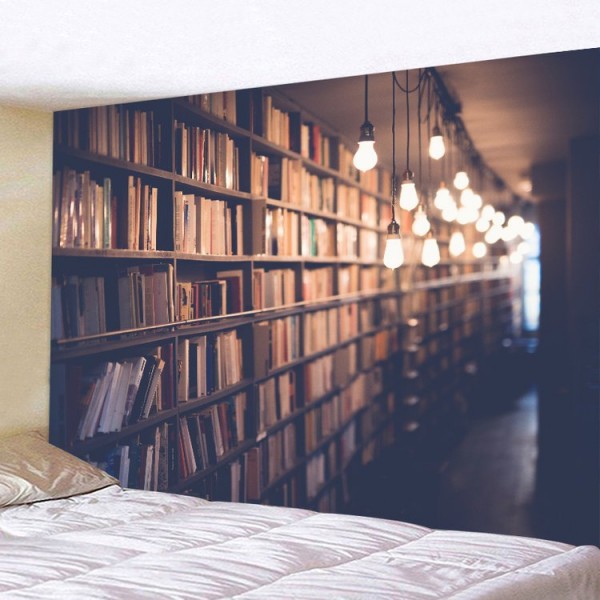 Magic Retro Bookcase - Printed Tapestry
