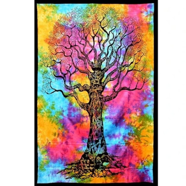 Tie dye Tree - Printed Tapestry